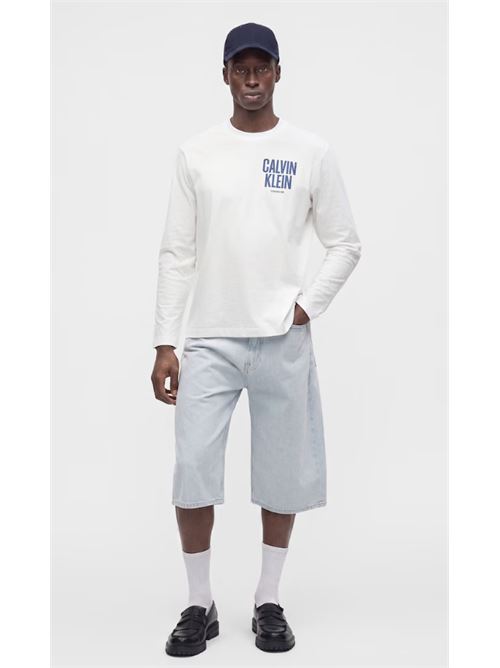 ls 30s eu block front calvin tee CALVIN KLEIN JEANS | LV04RH859GYAF